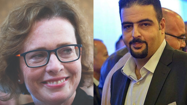 רג'א זעאתרה, עינת קליש רותם (צילום: פייסבוק,פלאש 90)