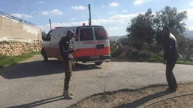 זירת האירוע בכפר אידנא (צילום: רשתות ערביות)