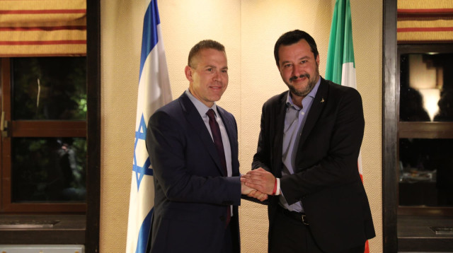 מתאו סלביני וגלעד ארדן (צילום: יוסי זמיר)