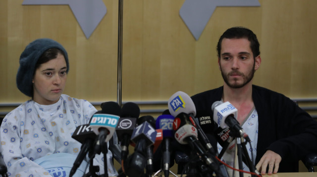 עמיחי ושירה איש-רן (צילום: יונתן זינדל, פלאש 90)