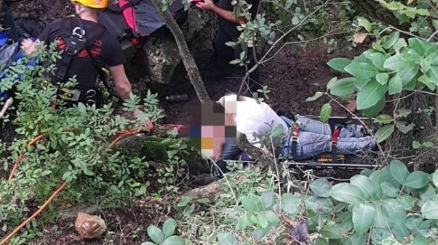 חילוץ בחיפה (צילום: כבאות והצלה)