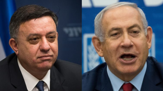 בנימין נתניהו, אבי גבאי (צילום: יונתן זינדל, פלאש 90)