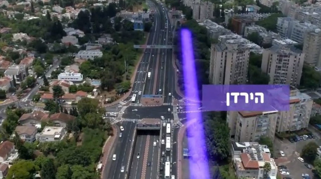 הקו הסגול של הרכבת הקלה (צילום: נת"ע)