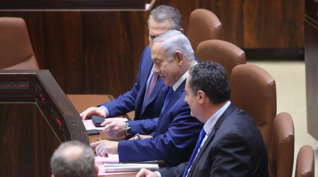 ישראל כ"ץ, בנימין נתניהו, גלעד ארדן (צילום: מרק ישראל סלם)