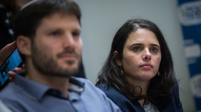 איילת שקד ובצלאל סמוטריץ' (צילום: הדס פרוש, פלאש 90)