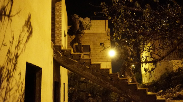 כוחות צה"ל פועלים בחטמ"ר בנימין (צילום: דובר צה"ל)