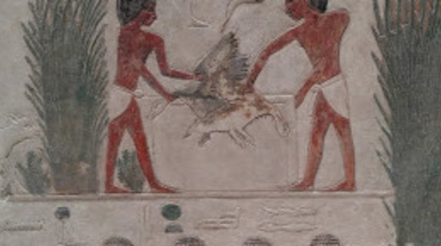 קטע מקבר במצרים, אי המוזאונים, ברלין (צילום: ורד ברלל)