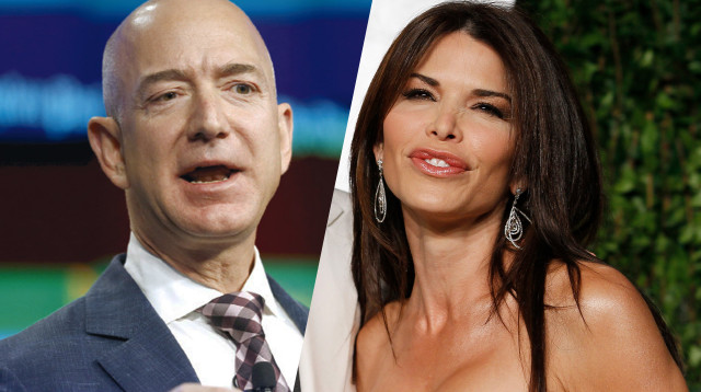 ג'ף בזוס, לורן סאנצ'ז (צילום: רויטרס)