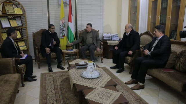 המשלחת המצרית ברצועת עזה (צילום: הרשתות הערביות)