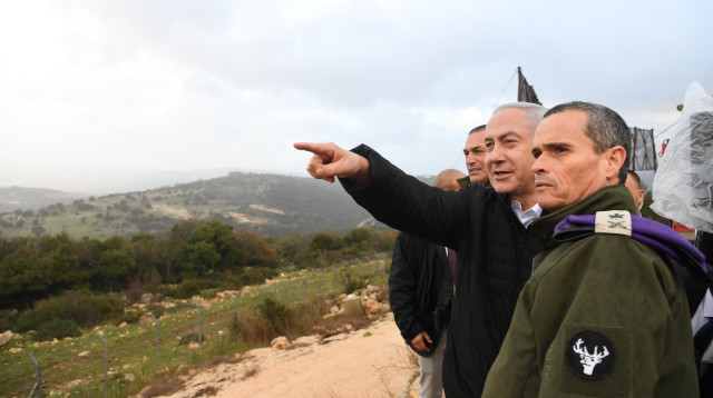 בנימין נתניהו בסיור בצפון (צילום: חיים צח, לע"מ)