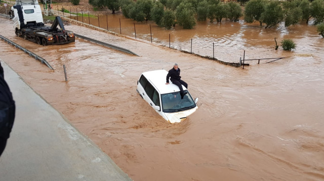 חילוץ הלכודים בנחל חילזון  (צילום: דוברות כבאות והצלה)