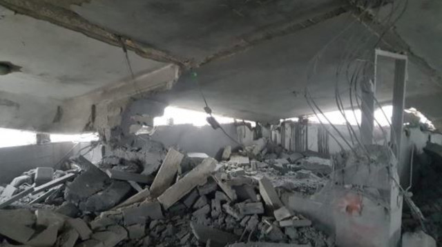 הרס דירת המחבל שרצח את ארי פולד (צילום: דובר צה"ל)