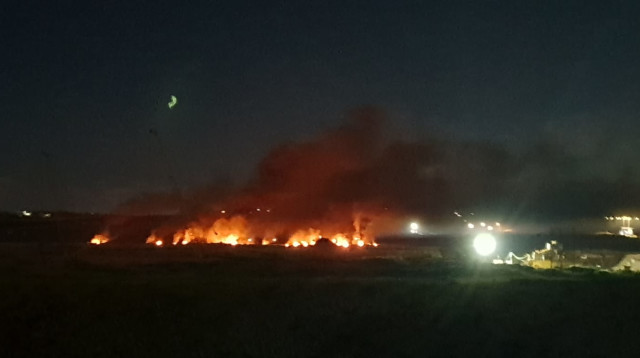 עימותים בגבול רצועת עזה (צילום: טל לב רם)