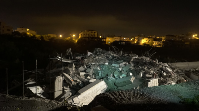 הריסת בית המחבל שביצע את הפיגוע בגבעת אסף (צילום: דובר צה"ל)