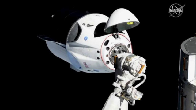 קפסולת החלל dragon crew מבית SpaceX (צילום: רויטרס)