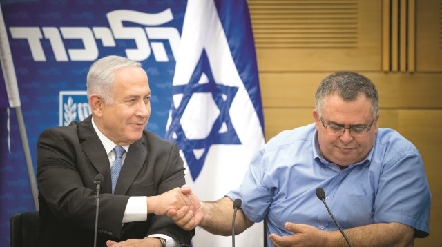 דוד ביטן, בנימין נתניהו (צילום: יונתן זינדל, פלאש 90)