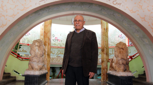 עלי סלאלחה מנהל בית ספר תיכון בשנת 2014 (צילום: אריאל בשור)