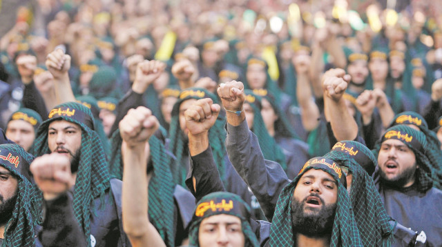 פעילי חיזבאללה (צילום: רויטרס)