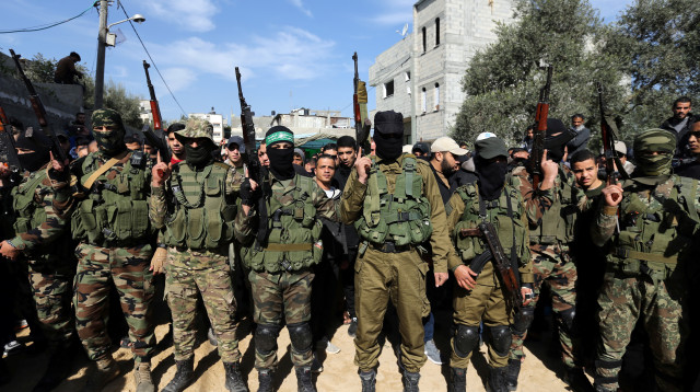 מחבלי חמאס (צילום: רויטרס)