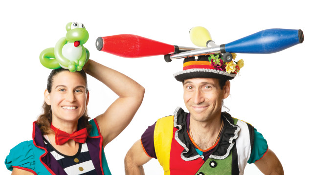 כלנית ונדב ילון, ליצני הצגות (צילום: לילך רז)