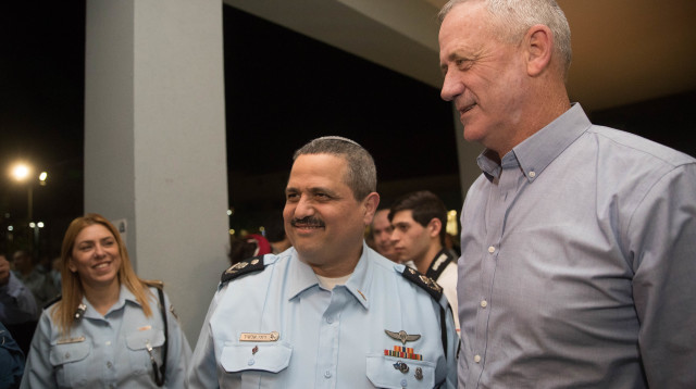 בני גנץ, רוני אלשיך (צילום: יונתן זינדל, פלאש 90)