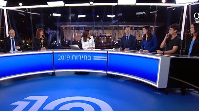 אולפן הבחירות של חברת החדשות  (צילום: חברת החדשות)