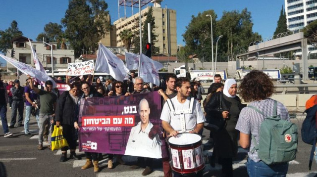 הפגנת מורי תוכנית שלבים, דצמבר 18' (צילום: כוח לעובדים)