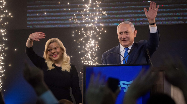 בנימין נתניהו, שרה נתניהו (צילום: יונתן זינדל, פלאש 90)