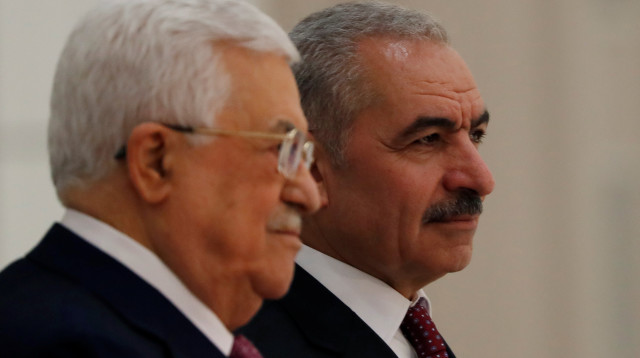 אבו מאזן, מוחמד אשתייה (צילום: רויטרס)