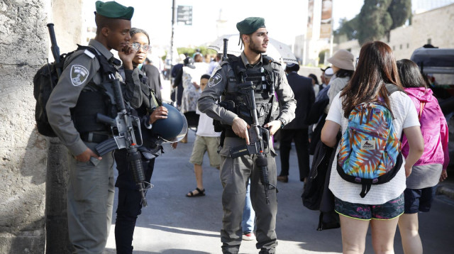 כוחות מג"ב בירושלים (צילום: דוברות המשטרה)