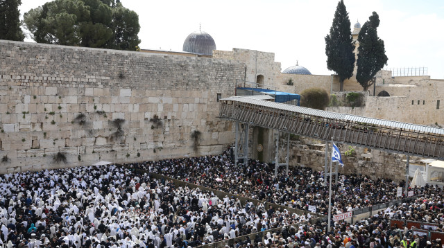 ברכת הכהנים בכותל המערבי (צילום: מרק ישראל סלם)