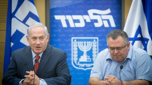 דוד ביטן, בנימין נתניהו (צילום: מרים אלסטר, פלאש 90)