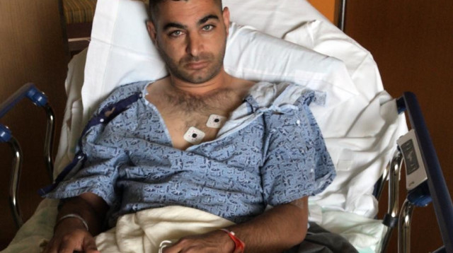 אלמוג פרץ שנפצע באירוע הירי בסן דייגו (צילום: דני אלמוג)