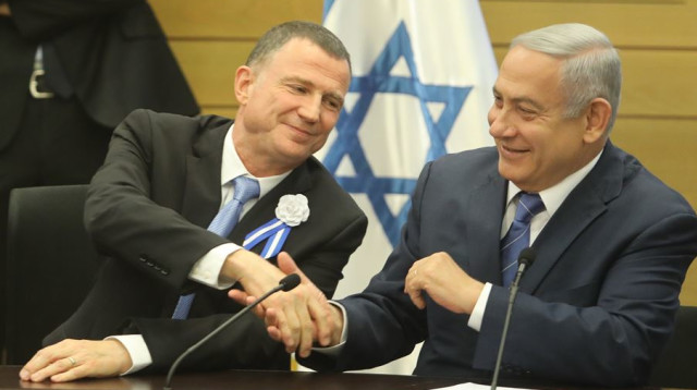 בנימין נתניהו ויולי אדלשטיין (צילום: מרק ישראל סלם)