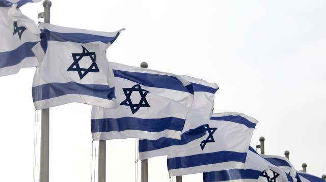 דגלי ישראל (צילום: מרק ישראל סלם)