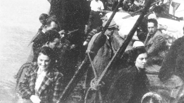 סיפון הקאטינה (צילום: מוזיאון ההעפלה וחיל הים)