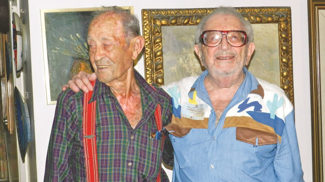 הנרי אורנשטיין ואברהם זילברשטיין ז"ל   (צילום: שמואל רביב)