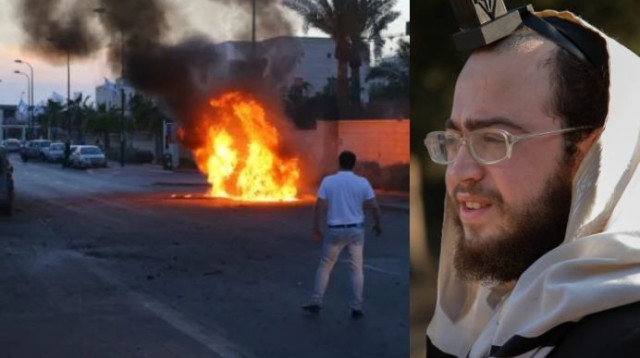 הרב פנחס מנחם פשווזמן והפגיעה באשדוד (צילום: באדיבות המשפחה,לירון מולדובן)