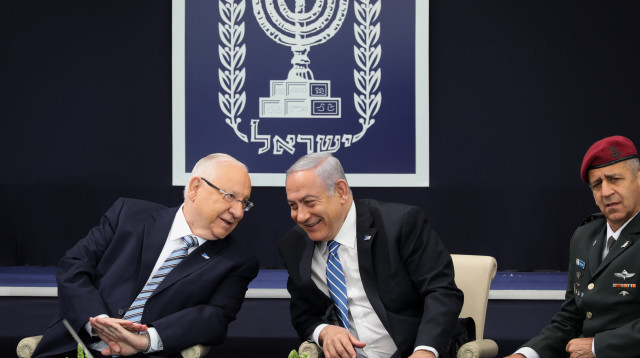 כוכבי, נתניהו וריבלין בטקס מצטייני הנשיא (צילום: נועם רבקין פנטון, פלאש 90)