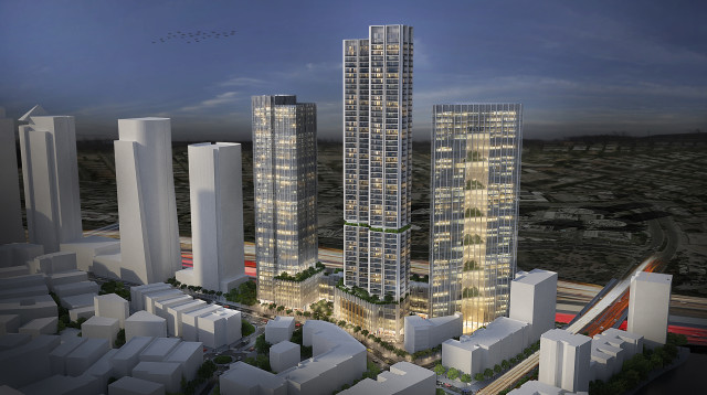 משולש הבורסה ברמת גן - הדמייה (צילום: עיריית רמת גן)