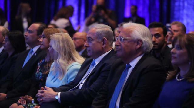 דיוויד פרידמן ובנימין נתניהו (צילום: מרק ישראל סלם)