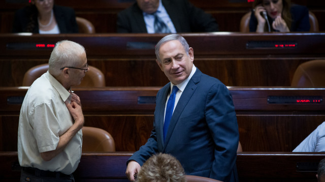 בנימין נתניהו, בני בגין (צילום: יונתן זינדל, פלאש 90)