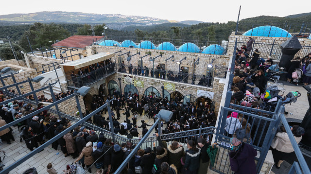 הילולת ל"ג בעומר במירון (צילום: דוד כהן, פלאש 90)