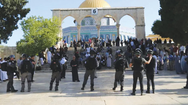 משטרה בהר הבית (צילום: דוברות המשטרה)