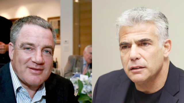 יאיר לפיד, עידן עופר (צילום: מרק ישראל סלם,פלאש 90)