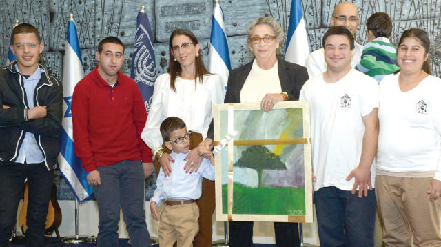 נחמה ריבלין באירוע של אקים (צילום: יח"צ)