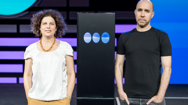 ד"ר נועם סלונים וד"ר רנית אהרונוב (צילום: אור קפלן)