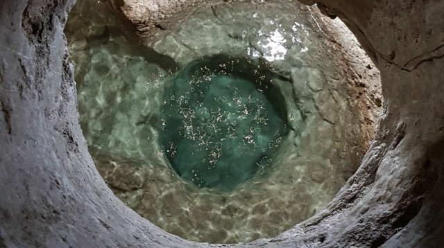 המקווה שנמצא בכנסיה (צילום: פלביו קפוציו)