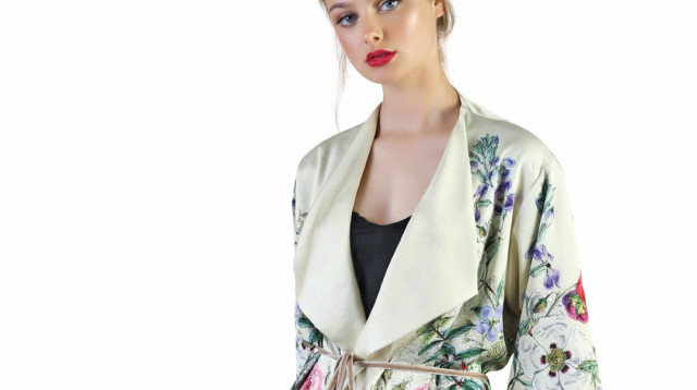 מיכל נגרין קימונו (צילום: אפרת אלון)