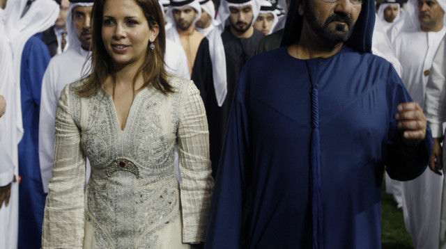 הנסיכה האיא ובעלה בן ראשיד (צילום: רויטרס)